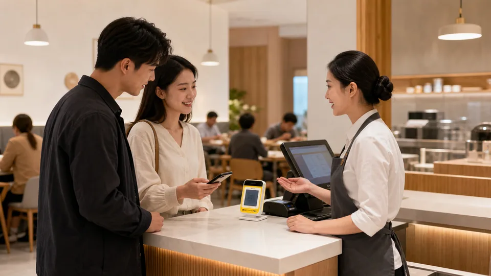 正餐门店使用收钱音箱联动收银机